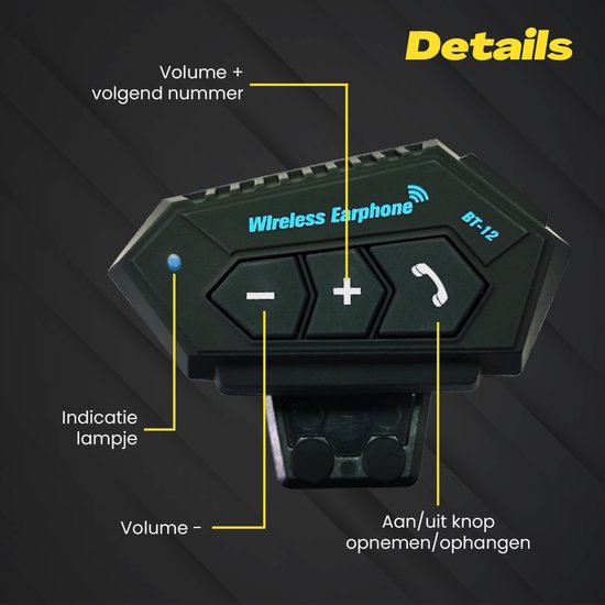 motorhelm headset - GS Goods